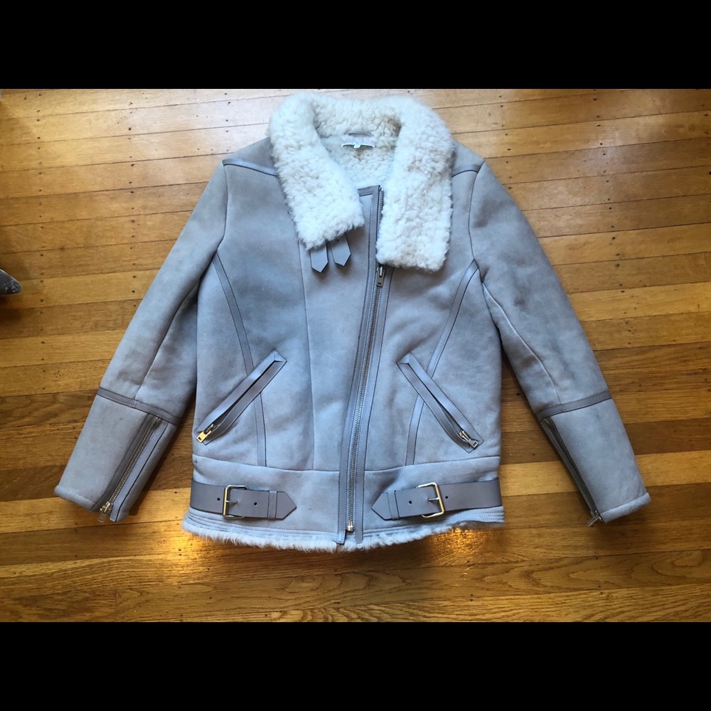 Iro Barrett Shearling Biker Jacket